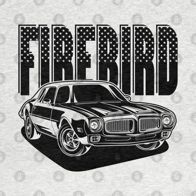 Firebird Car (Black Print) by WINdesign